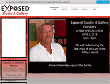 Tablet Screenshot of exposedgallery.com